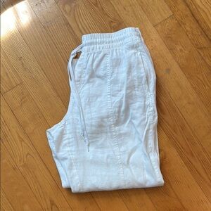 Athleta women’s wide leg linen pants